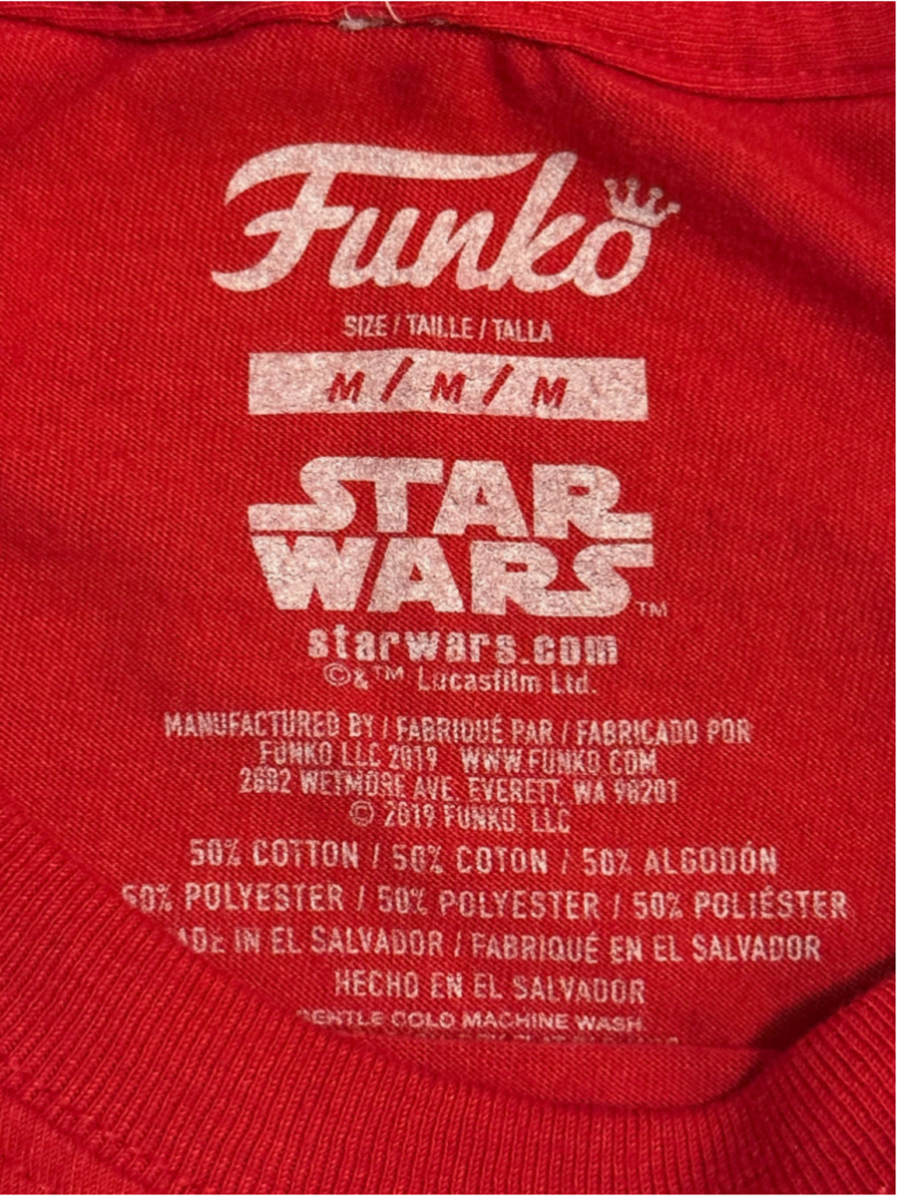 Funko Men’s Star Wars Boba Fett Cereal Graphic T-Shirt Red Sz Med 2019 - Picture 3 of 4